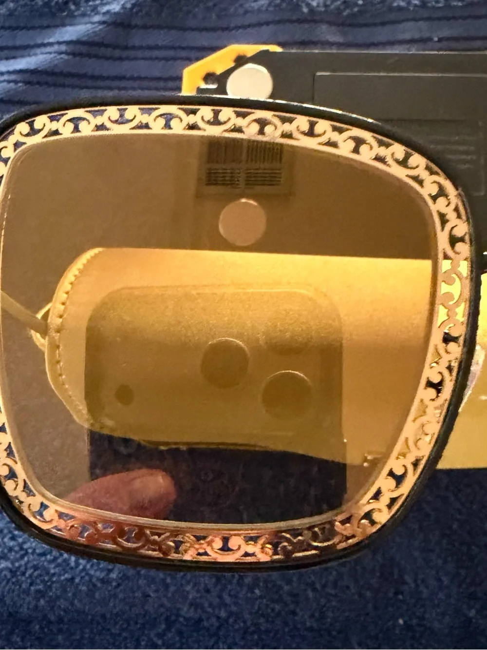 Dolce & Gabbana Gold-Tone Square Sunglasses with Brown Lenses